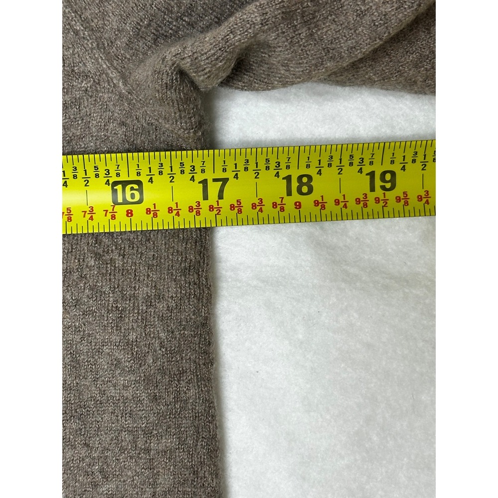 Banana Republic Women Brown 100% Merino Extra Fine Wool Crewneck Sweater Sz Med - Picture 5 of 9